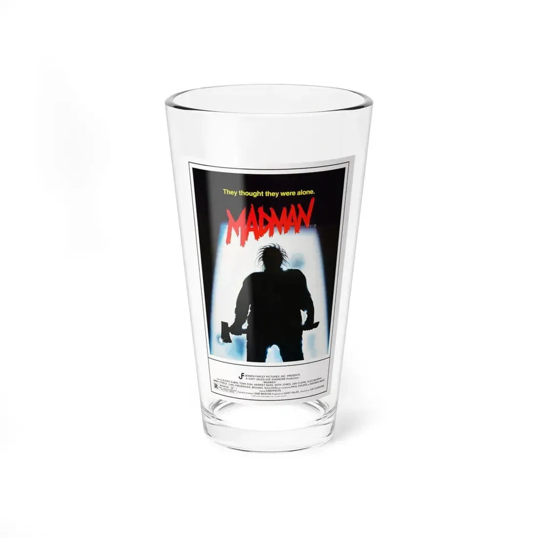 MADMAN 1981 Movie Poster - Pint Glass 16oz 16oz - Go Mug Yourself