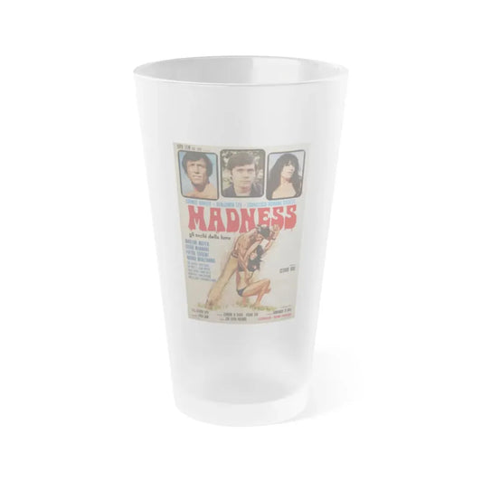 MADNESS 1971 Movie Poster - Frosted Pint Glass 16oz Default Title - Go Mug Yourself