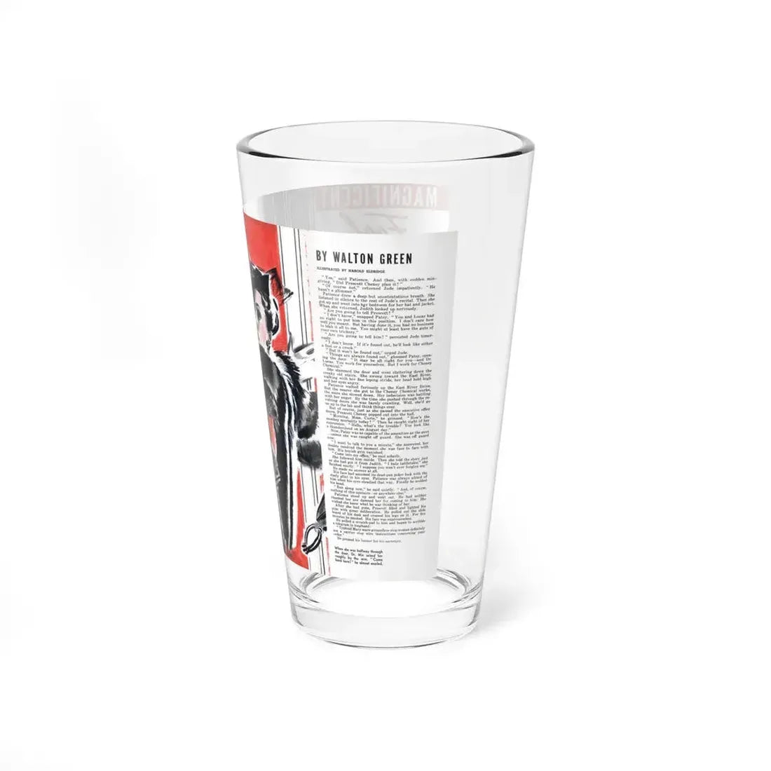 Magnificent Fool, part 2, Liberty magazine, November 12, 1938 - Pint Glass 16oz - Go Mug Yourself