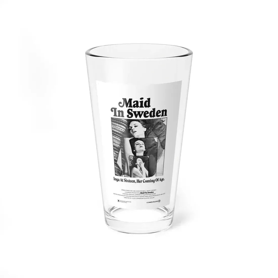 MAID IN SWEDEN 1971 Movie Poster - Pint Glass 16oz 16oz - Go Mug Yourself