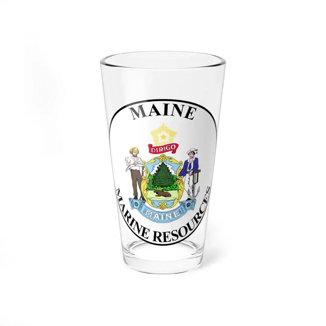 Maine Department of Marine Resources - Pint Glass 16oz 16oz - Go Mug Yourself