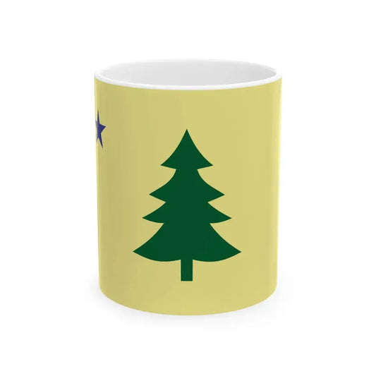 Maine Flag 1901-1909 (United States) White Coffee Mug 11oz - Go Mug Yourself