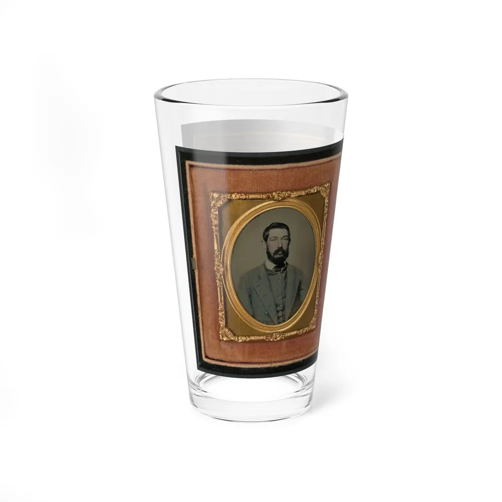Major Robert Olin Peatross Of Co. E, 30th Virginia Infantry Regiment And Field And Staff With Sword (U.S. Civil War) Pint Glass 16oz-Go Mug Yourself