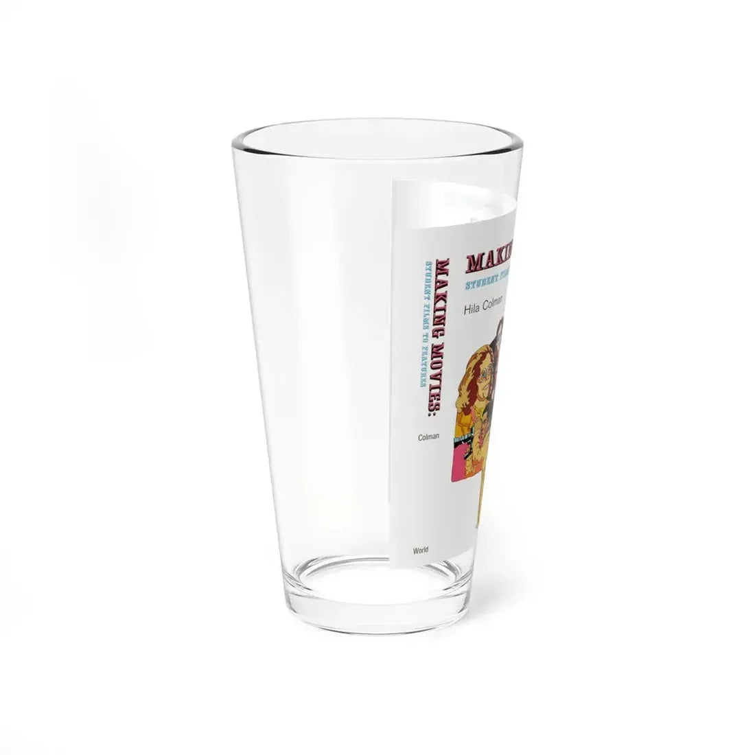 Making Movies Student Films to Features Cover Production Art (World Publishing, 1969) - Pint Glass 16oz - Go Mug Yourself