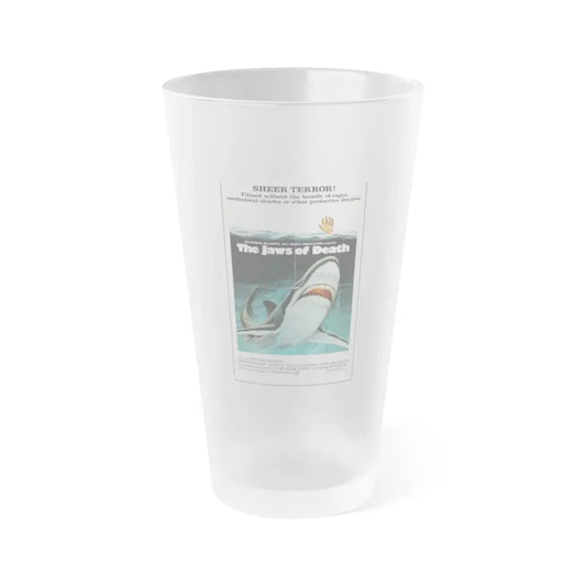 MAKO THE JAWS OF DEATH 1976 Movie Poster - Frosted Pint Glass 16oz Default Title - Go Mug Yourself