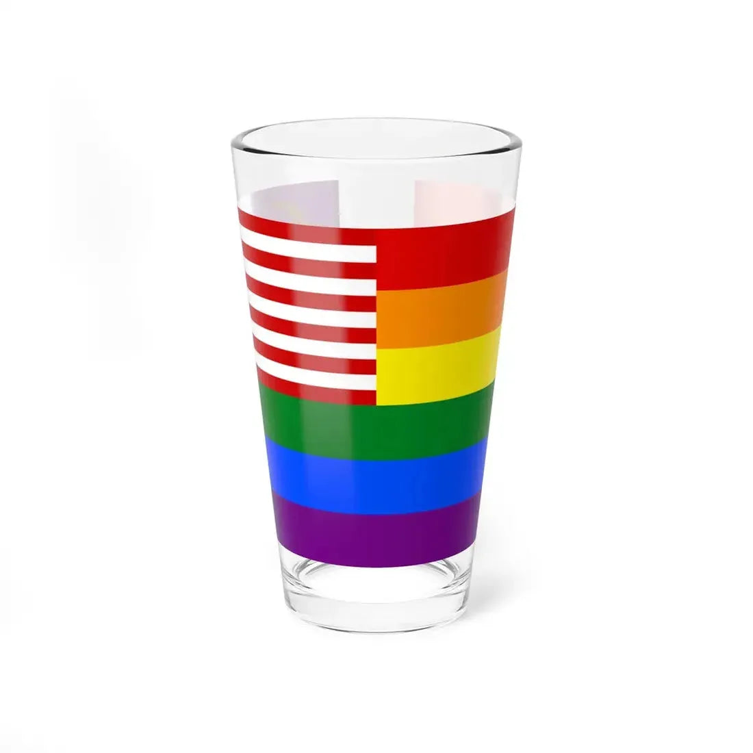 Malaya Gay-pride Rainbow Flag (Malaysia) Pint Glass 16oz 16oz - Go Mug Yourself