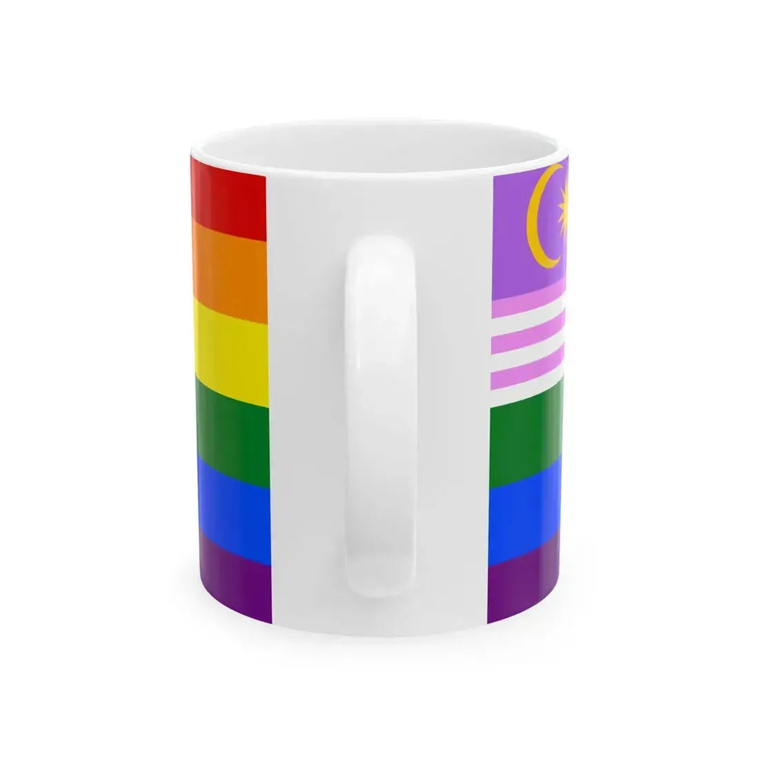 Malaysia Bisexual Rainbow Flag (Malaysia) White Coffee Mug - Go Mug Yourself