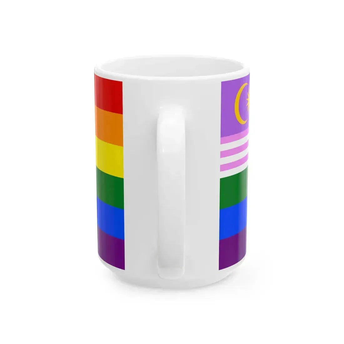 Malaysia Bisexual Rainbow Flag (Malaysia) White Coffee Mug - Go Mug Yourself
