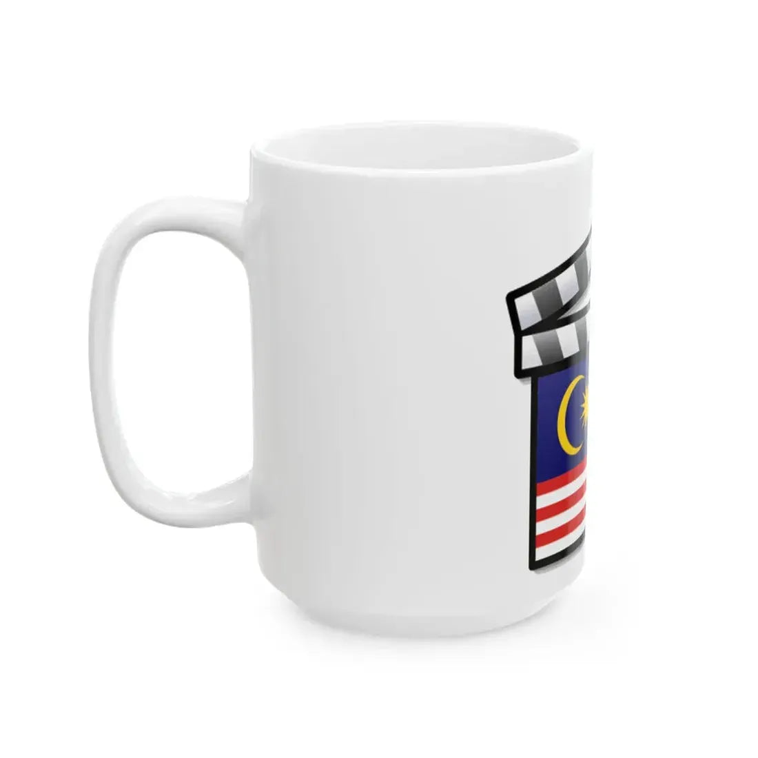 Malaysia film clapperboard (Malaysia) White Coffee Mug - Go Mug Yourself