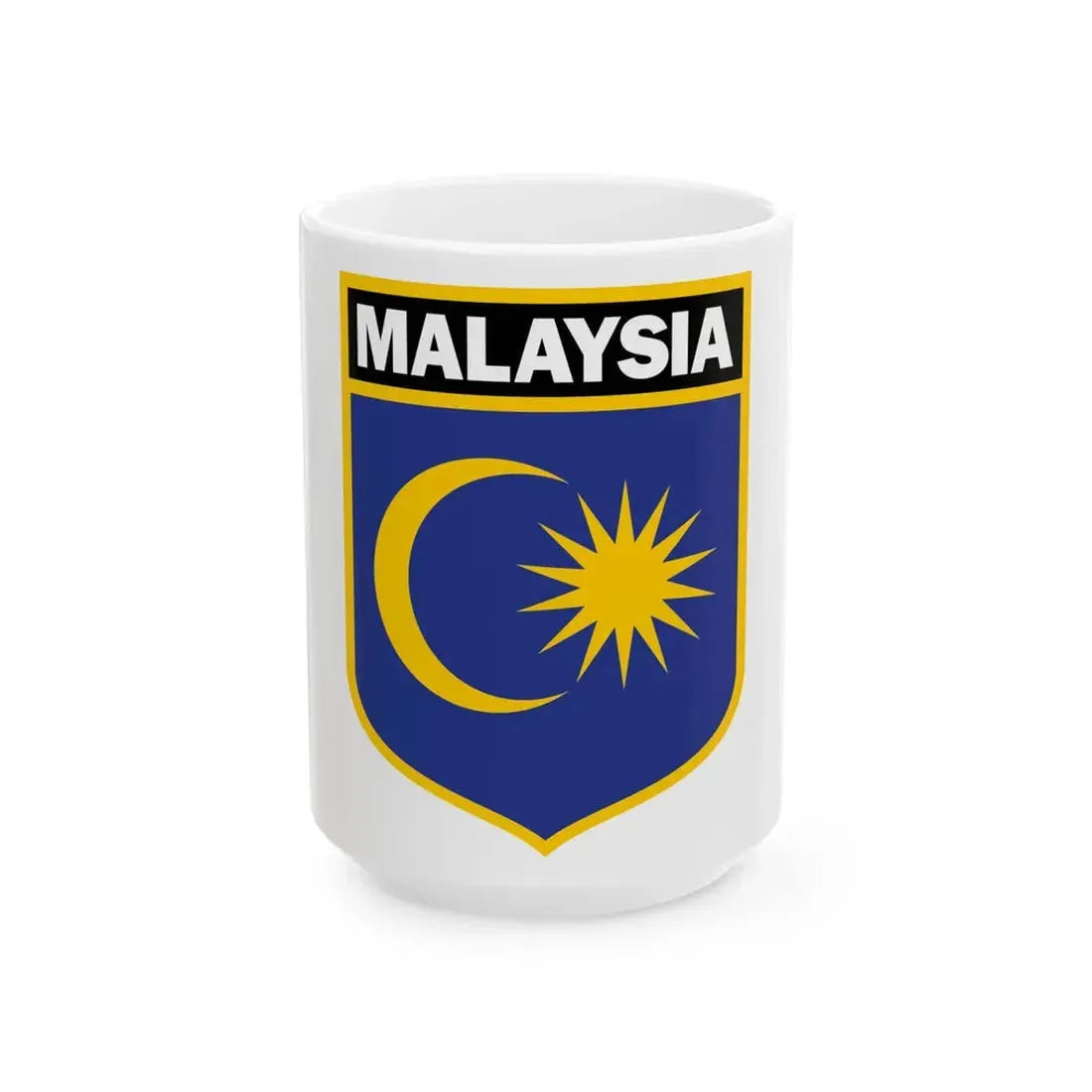 Malaysia national ice hockey team logo 2023 (Malaysia) White Coffee Mug 15oz - Go Mug Yourself