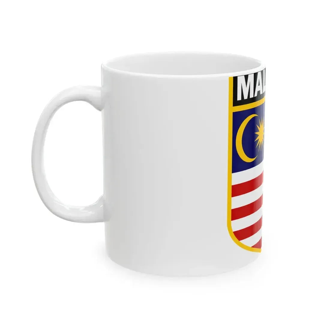 Malaysia national ice hockey team logo (Malaysia) White Coffee Mug - Go Mug Yourself