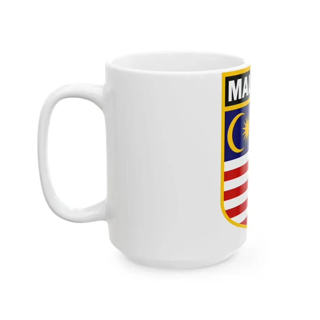 Malaysia national ice hockey team logo (Malaysia) White Coffee Mug - Go Mug Yourself