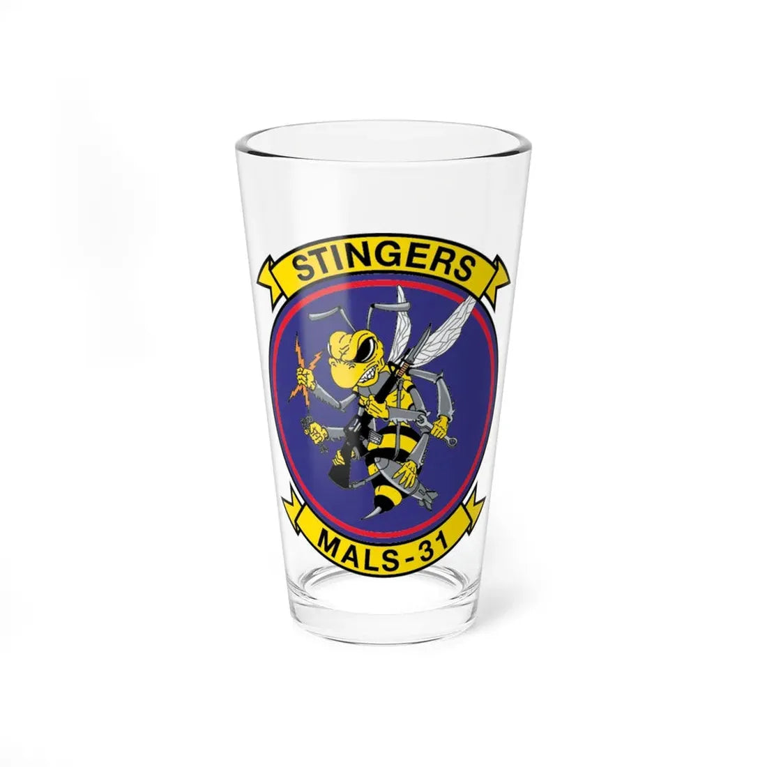 MALS 31 NEW 09 (USMC) Pint Glass 16oz 16oz - Go Mug Yourself