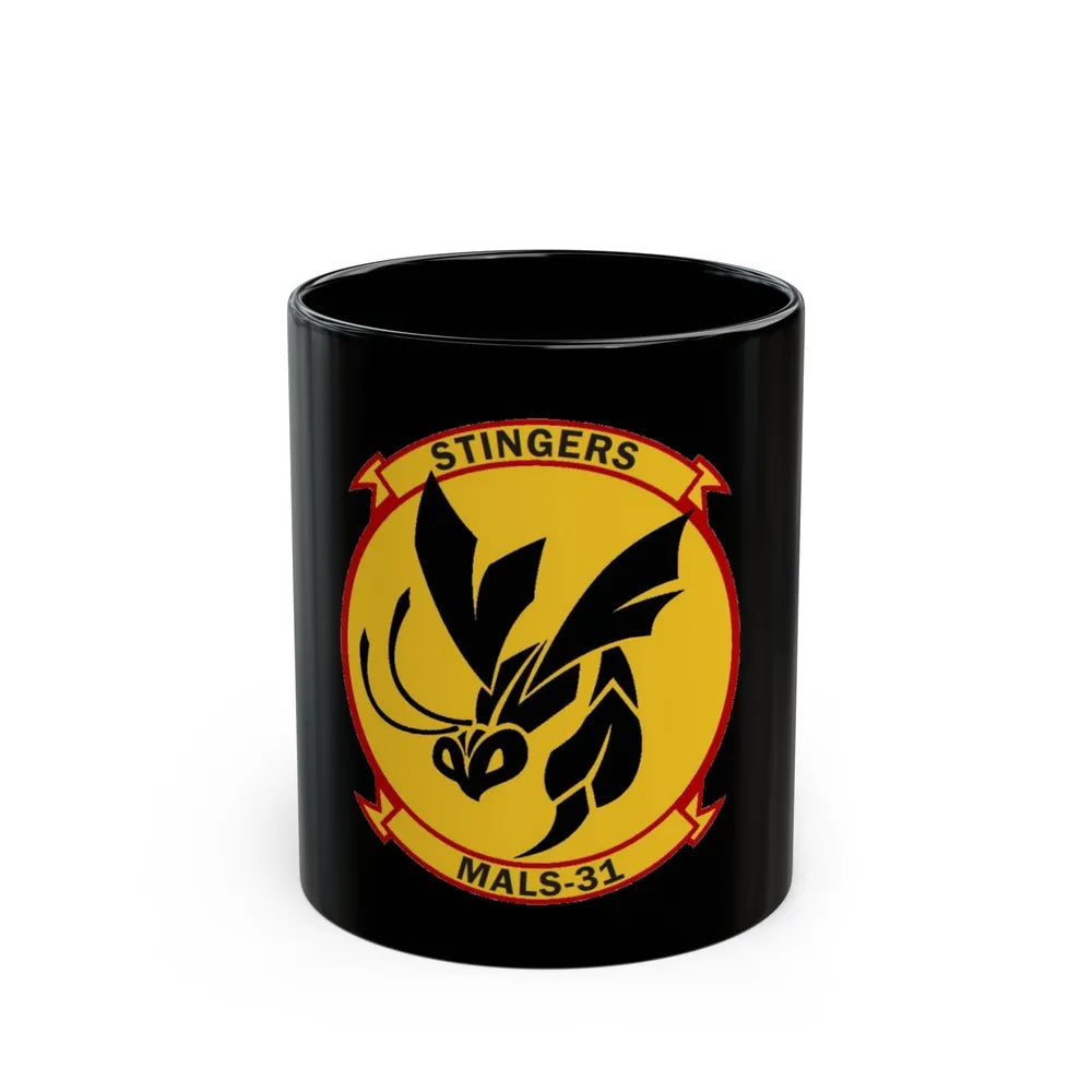 MALS 31 Stingers (USMC) Black Coffee Mug-11oz-Go Mug Yourself