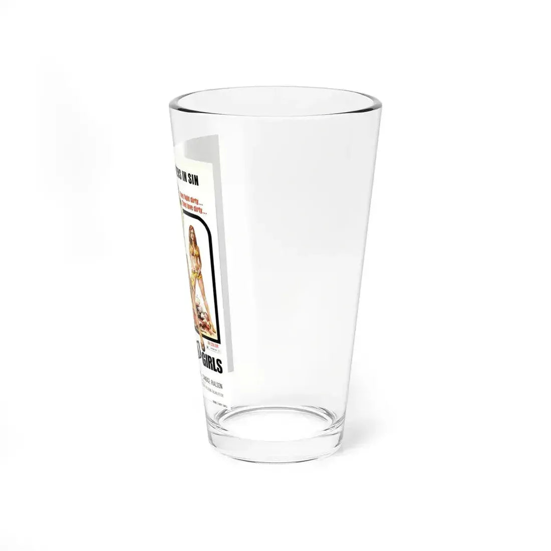MAMA'S DIRTY GIRLS 1974 Movie Poster - Pint Glass 16oz - Go Mug Yourself