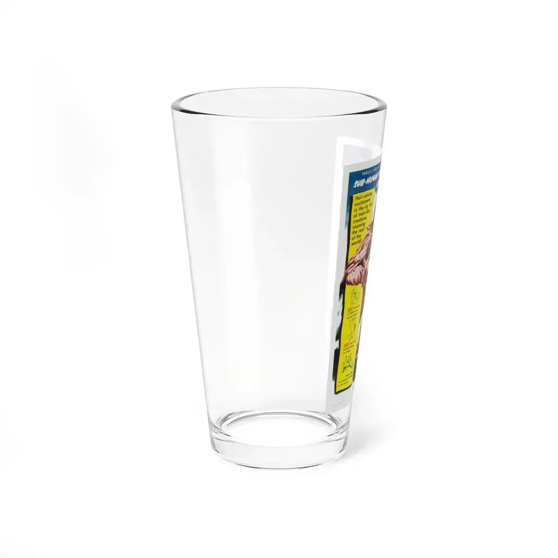 MAN BEAST 1956 Movie Poster - Pint Glass 16oz - Go Mug Yourself