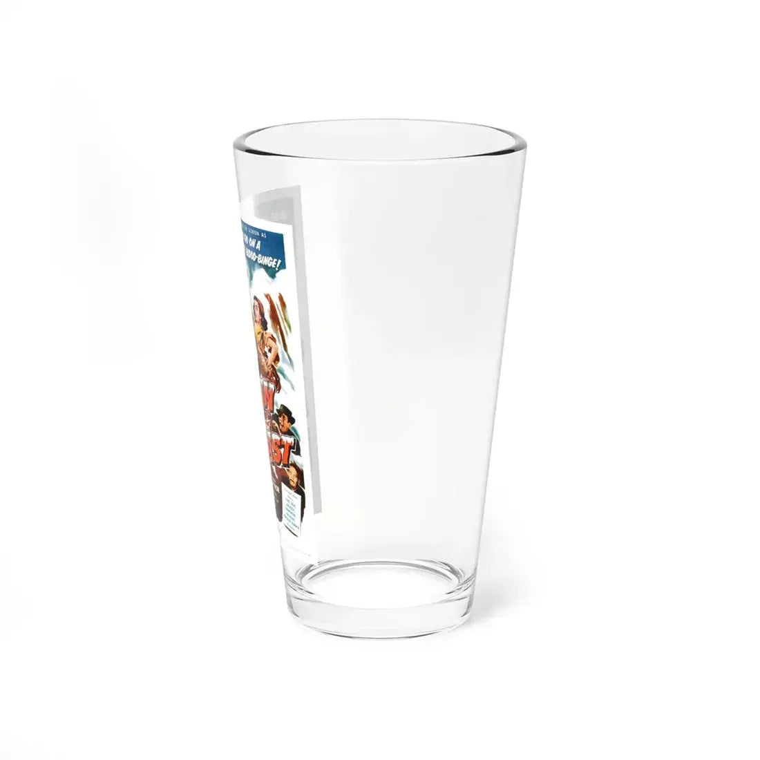 MAN BEAST 1956 Movie Poster - Pint Glass 16oz - Go Mug Yourself