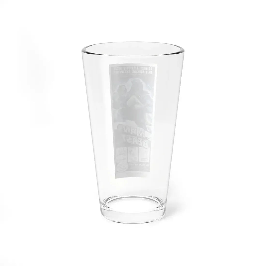 MAN BEAST (2) 1956 Movie Poster - Pint Glass 16oz - Go Mug Yourself