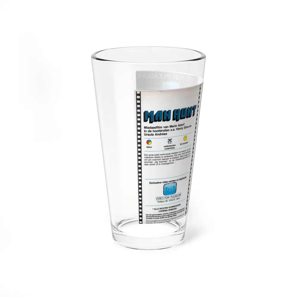 MAN HUNT (VHS COVER) Pint Glass 16oz - Go Mug Yourself