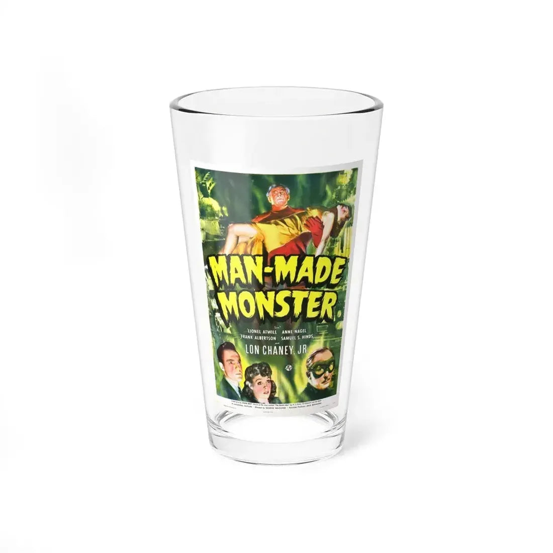 MAN-MADE MONSTER 1941 Movie Poster - Pint Glass 16oz 16oz - Go Mug Yourself