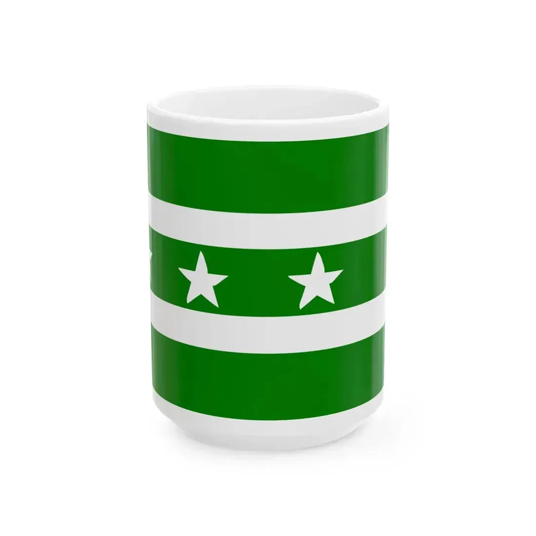 Manabi Flag (Ecuador) White Coffee Mug 15oz - Go Mug Yourself