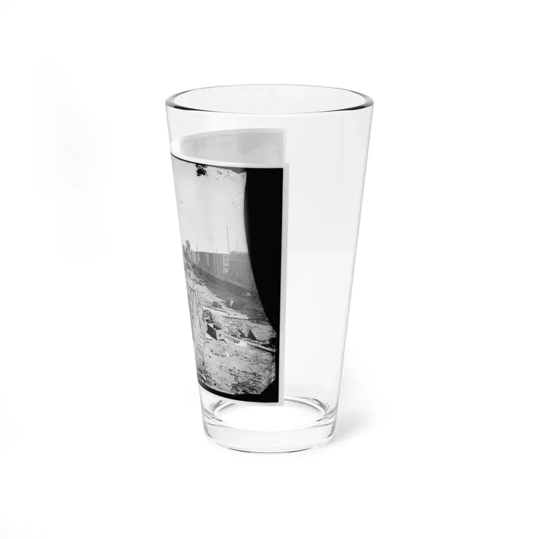 Manassas, Va. Orange And Alexandria Railroad Wrecked By Retreating Confederates (U.S. Civil War) Pint Glass 16oz - Go Mug Yourself