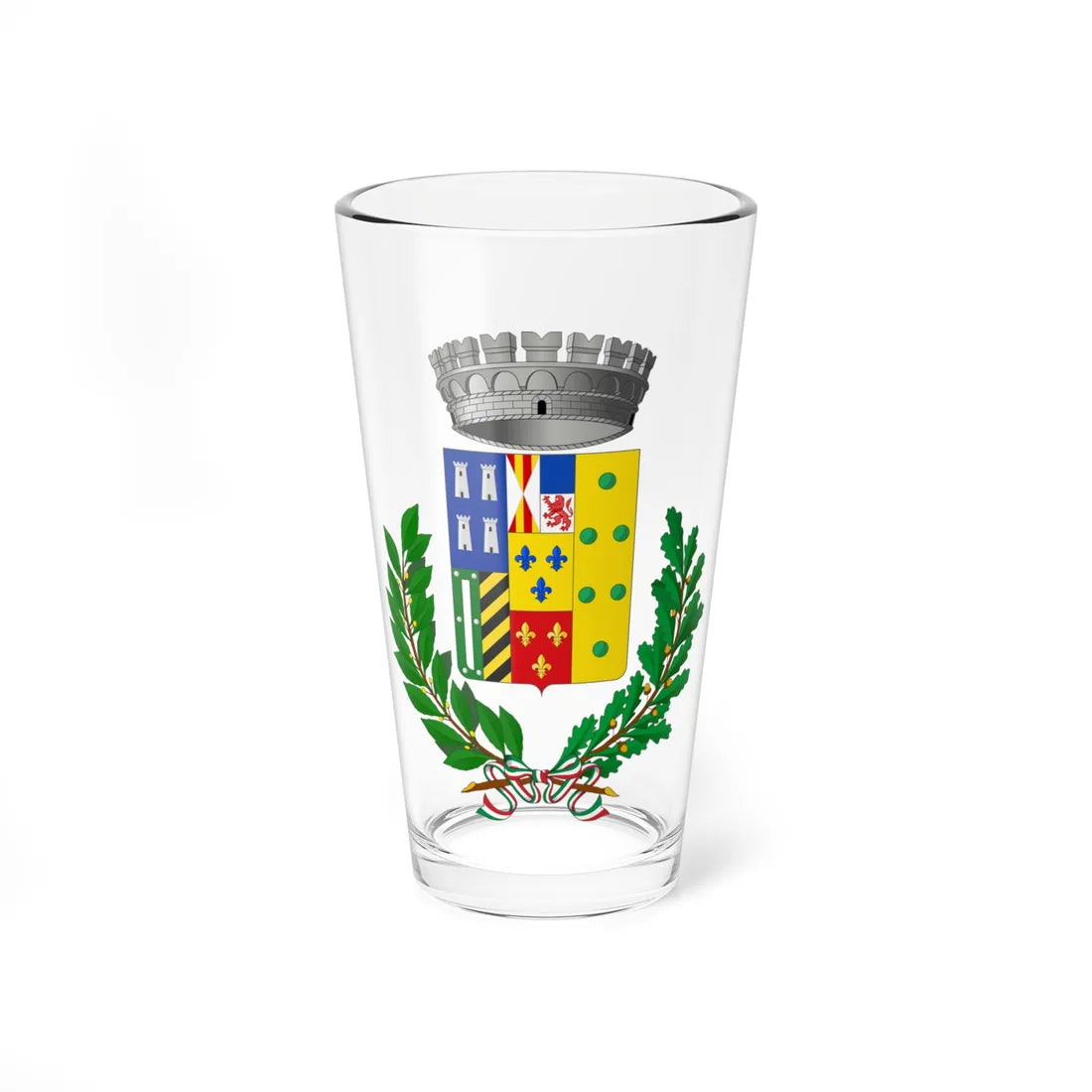 Mandanici-Stemma (Italy) (Coat of Arms) Pint Glass 16oz 16oz - Go Mug Yourself