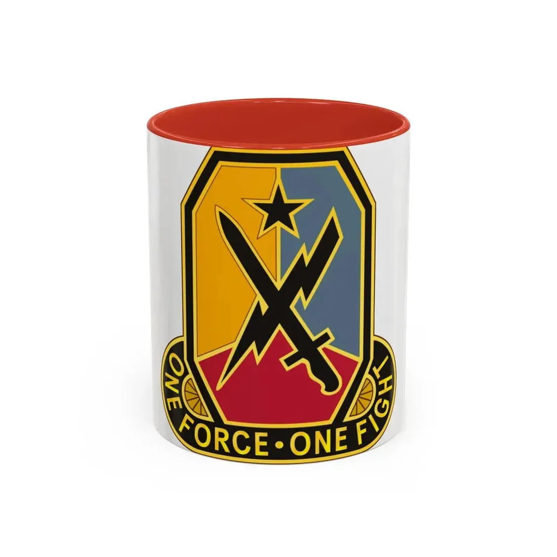 Maneuver Center of Excellence Fort Benning Georgia 2 (U.S. Army) Accent Coffee Mug 11oz Red - Go Mug Yourself