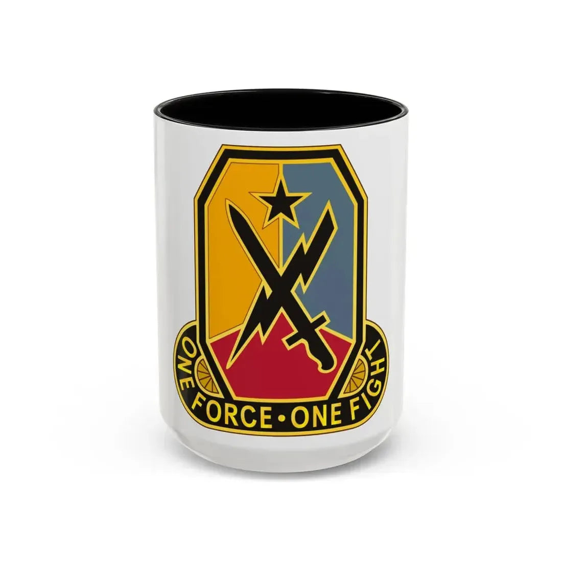 Maneuver Center of Excellence Fort Benning Georgia 2 (U.S. Army) Accent Coffee Mug 15oz Black - Go Mug Yourself