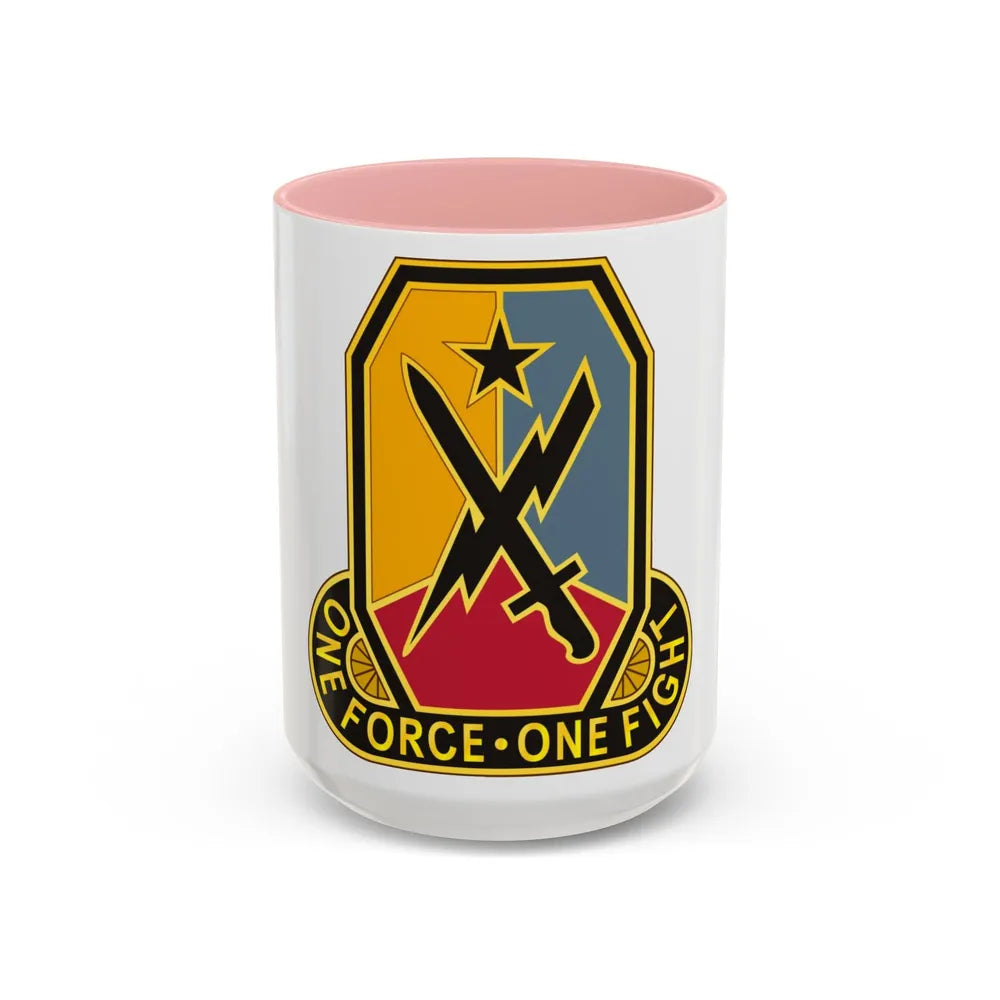 Maneuver Center of Excellence Fort Benning Georgia 2 (U.S. Army) Accent Coffee Mug 15oz Pink - Go Mug Yourself