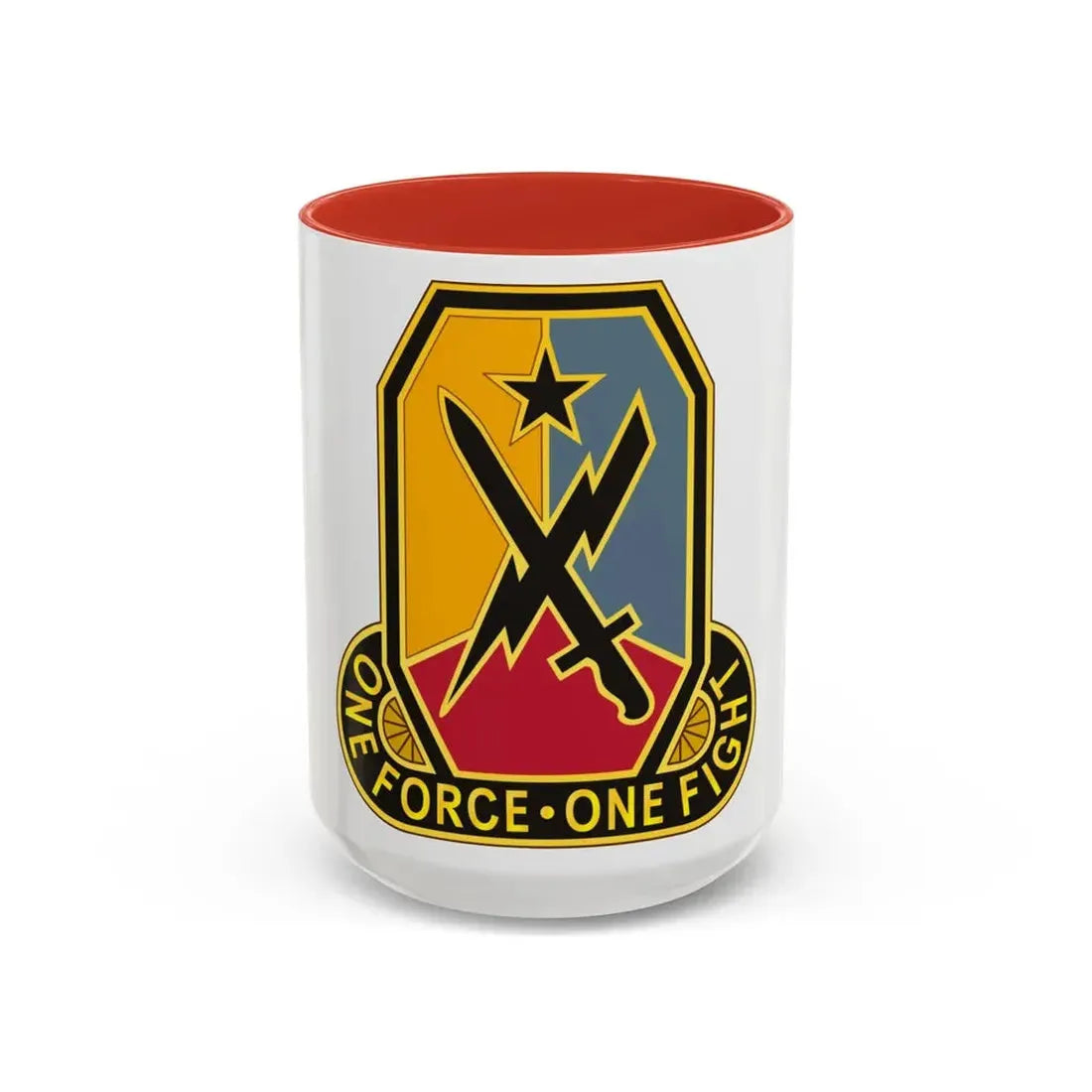 Maneuver Center of Excellence Fort Benning Georgia 2 (U.S. Army) Accent Coffee Mug 15oz Red - Go Mug Yourself