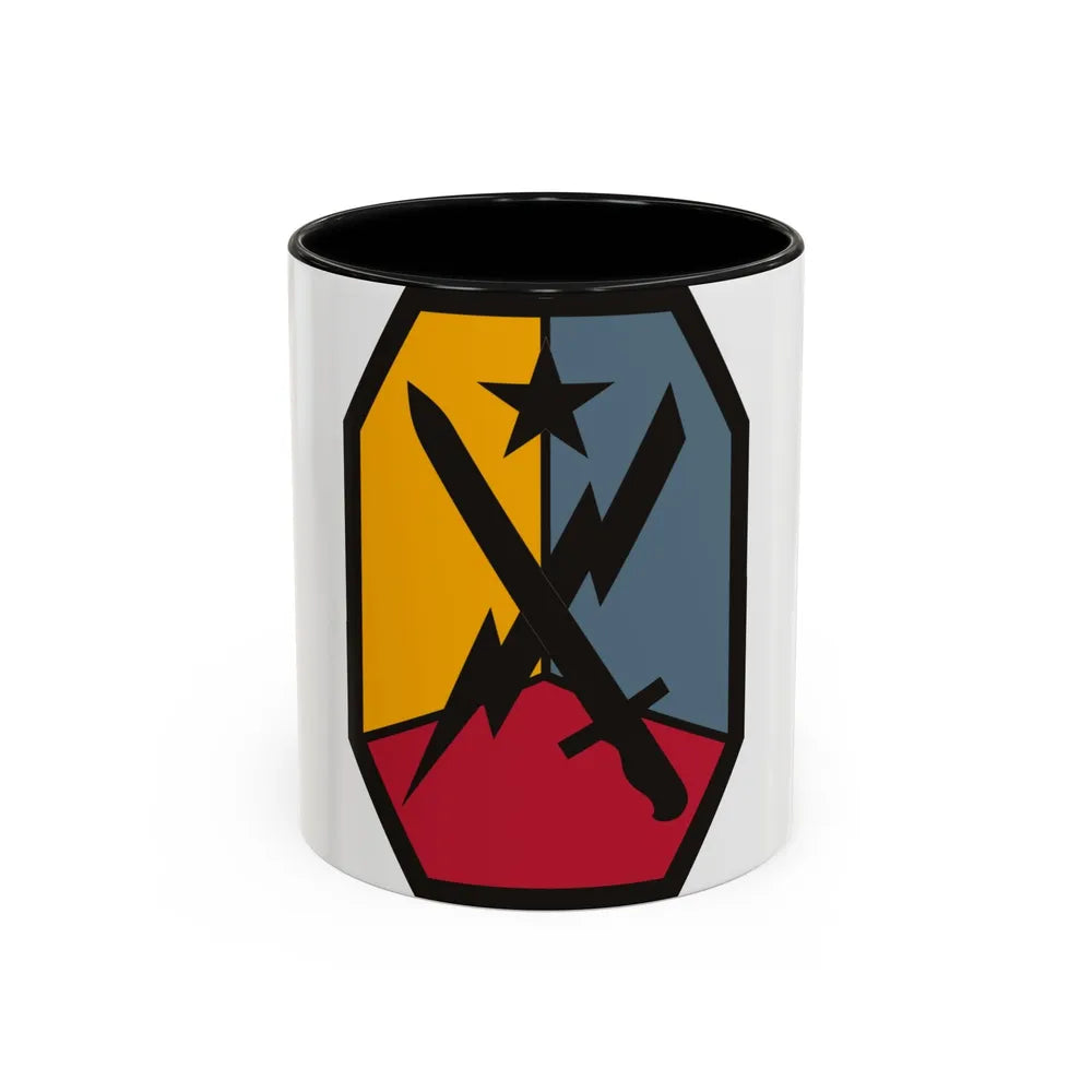 Maneuver Center of Excellence Fort Benning Georgia (U.S. Army) Accent Coffee Mug 11oz Black - Go Mug Yourself