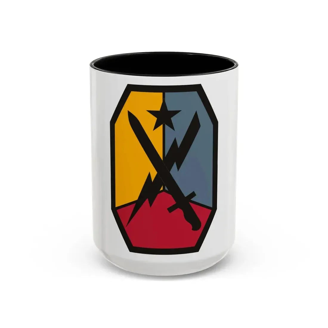 Maneuver Center of Excellence Fort Benning Georgia (U.S. Army) Accent Coffee Mug 15oz Black - Go Mug Yourself