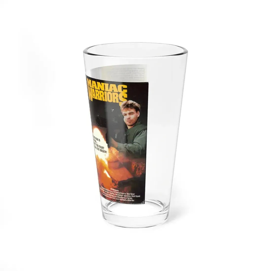 MANIAC WARRIORS (VHS COVER) Pint Glass 16oz - Go Mug Yourself