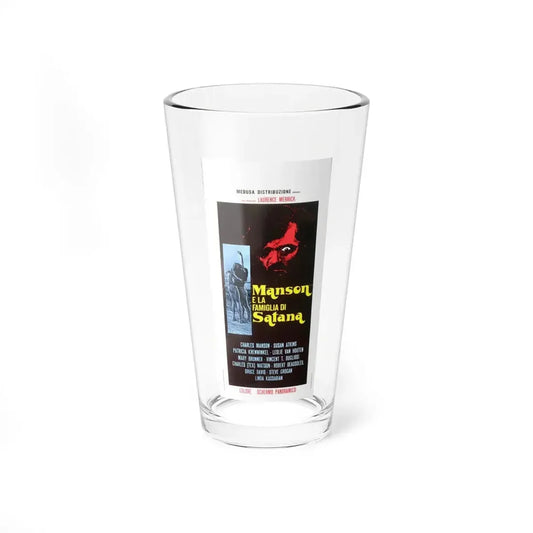 MANSON (ITALIAN) 1973 Movie Poster - Pint Glass 16oz 16oz - Go Mug Yourself