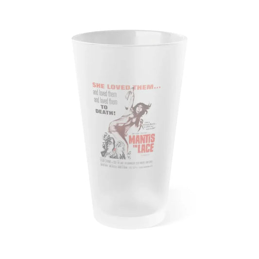 MANTIS IN LACE 1968 Movie Poster - Frosted Pint Glass 16oz Default Title - Go Mug Yourself