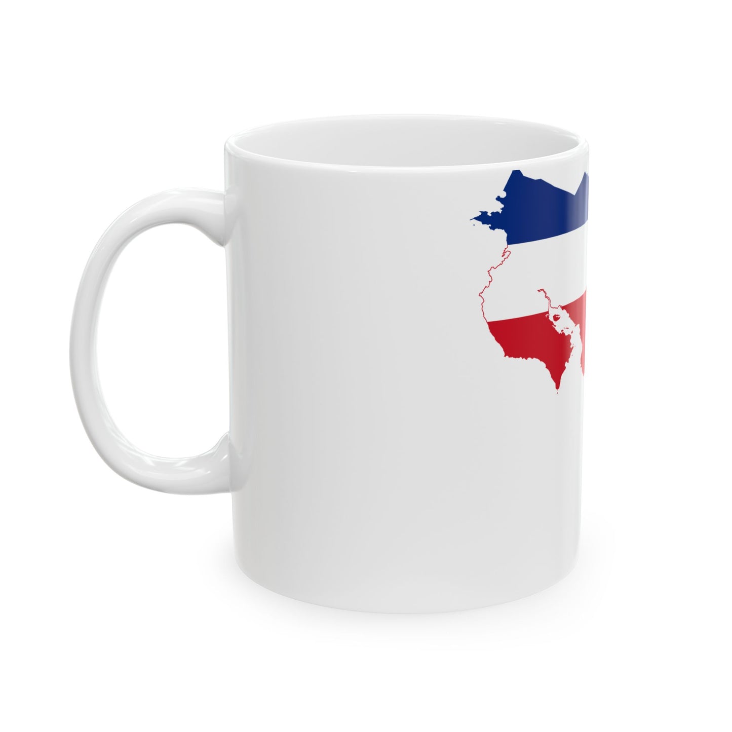 Map and flag of Costa Rica (Costa Rica) White Coffee Mug-Go Mug Yourself
