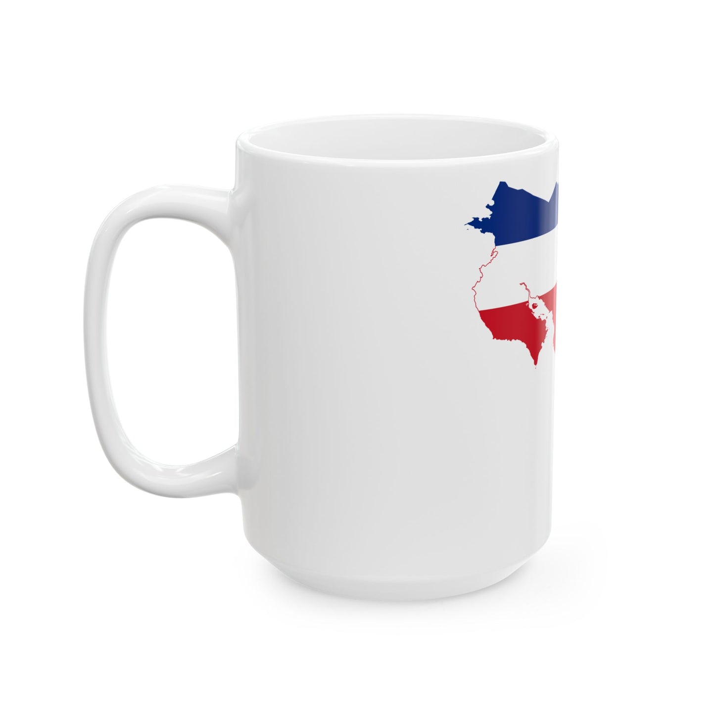 Map and flag of Costa Rica (Costa Rica) White Coffee Mug-Go Mug Yourself