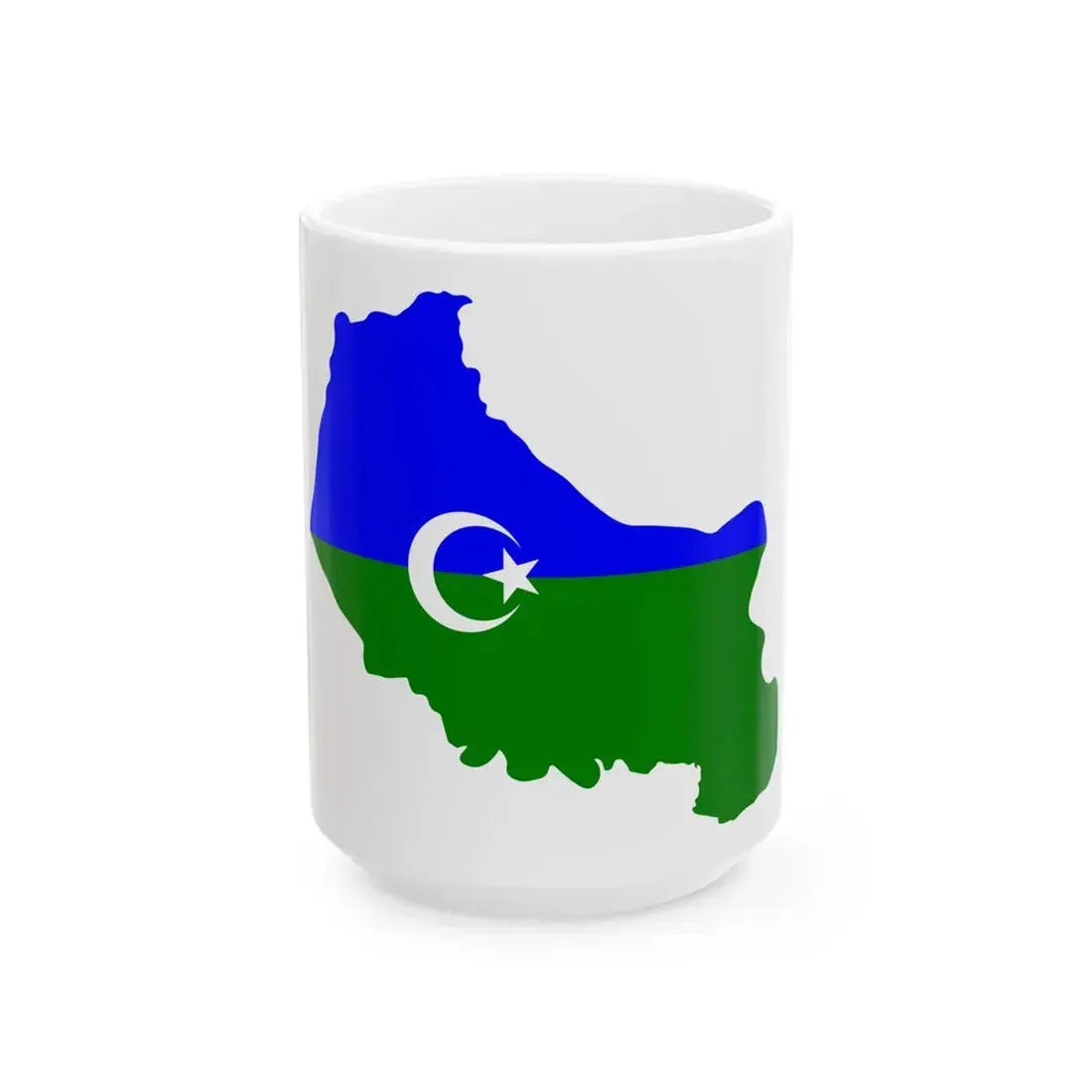 Map jbala maroc (Morocco) White Coffee Mug 15oz - Go Mug Yourself
