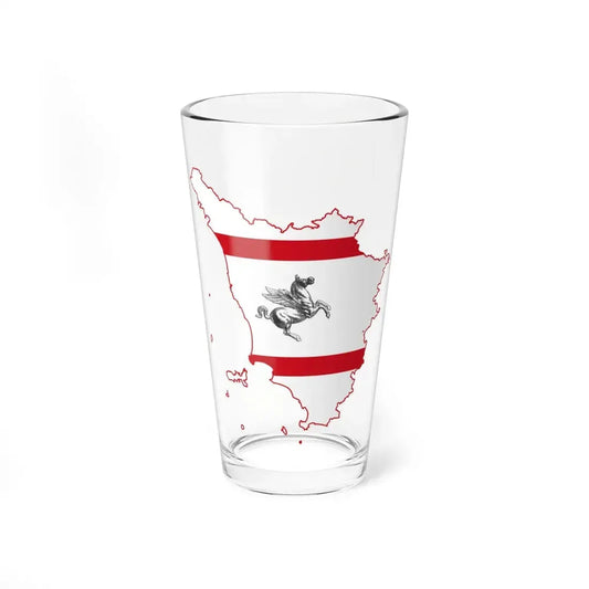 Map profile of Tuscany (Italy) Pint Glass 16oz 16oz - Go Mug Yourself