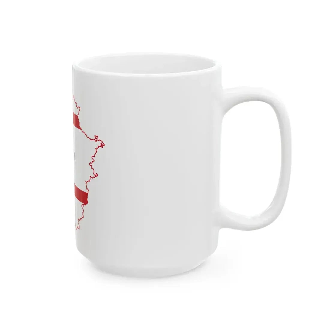Map profile of Tuscany (Italy) White Coffee Mug - Go Mug Yourself