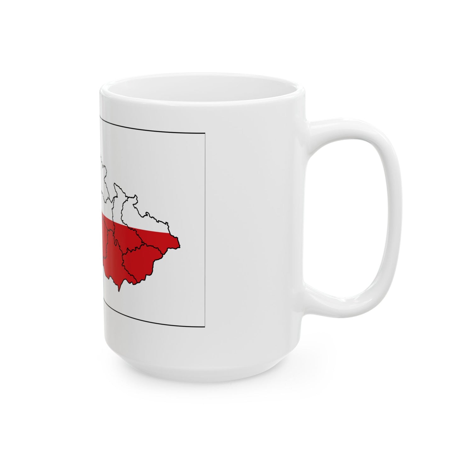 Mapa Nyrsko (Czech Republic) White Coffee Mug-Go Mug Yourself