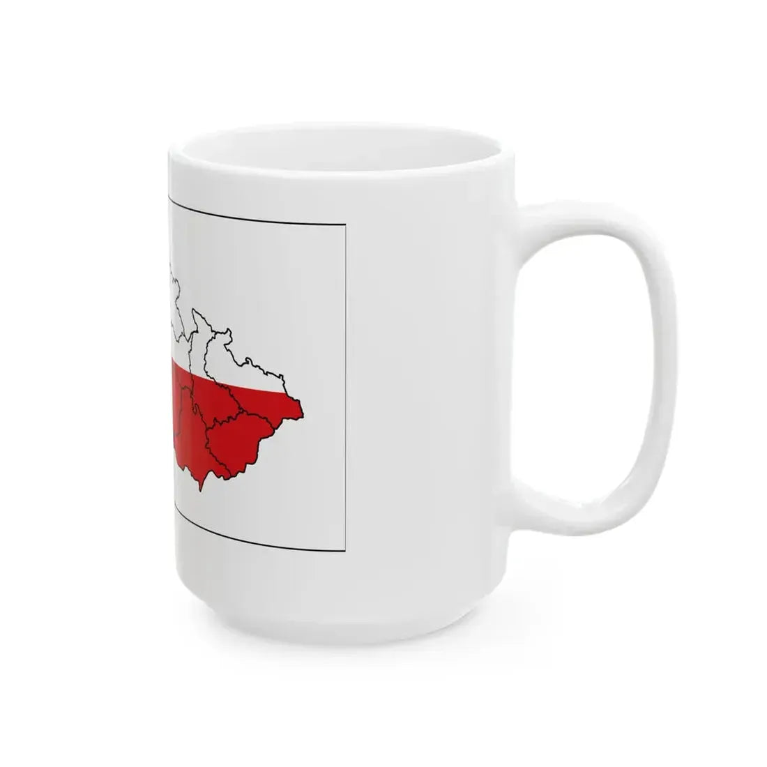 Mapa Nyrsko (Czech Republic) White Coffee Mug - Go Mug Yourself