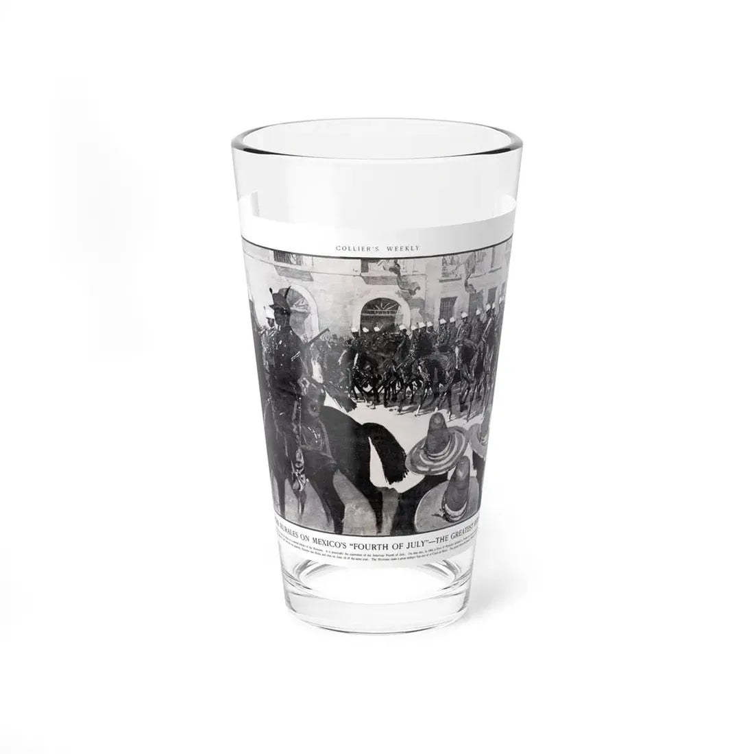 March of the Rurales On Mexico, Collier's, May 10, 1902 - Pint Glass 16oz 16oz - Go Mug Yourself