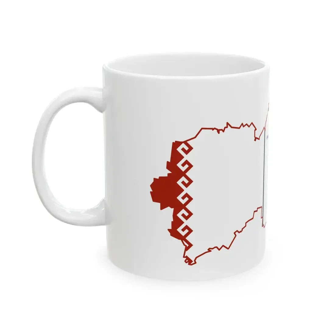 Mari-El-geo-stub (Russia) White Coffee Mug - Go Mug Yourself