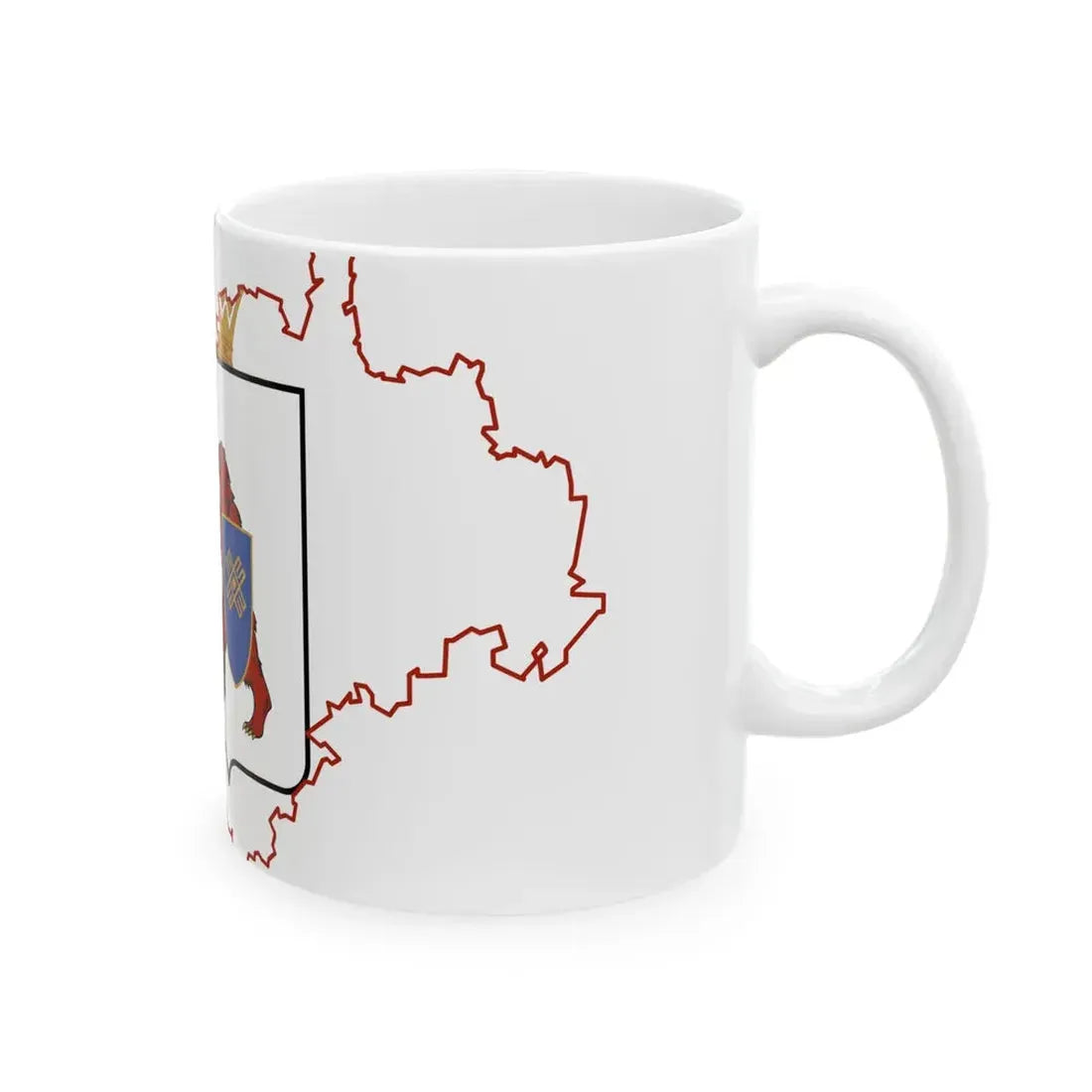 Mari-El-geo-stub (Russia) White Coffee Mug - Go Mug Yourself