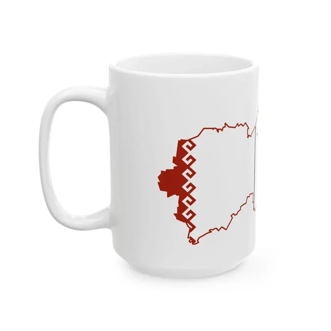 Mari-El-geo-stub (Russia) White Coffee Mug - Go Mug Yourself