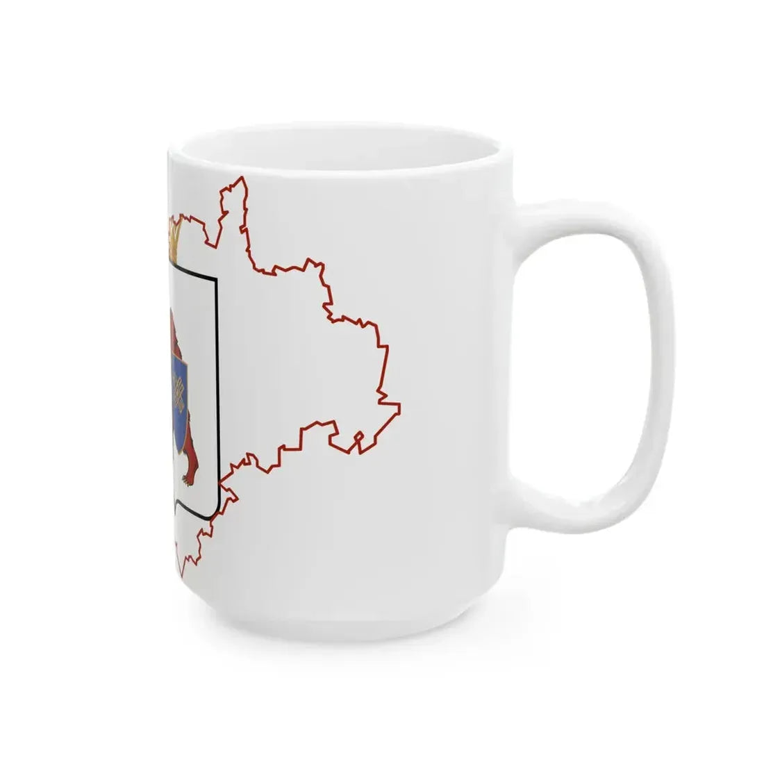 Mari-El-geo-stub (Russia) White Coffee Mug - Go Mug Yourself