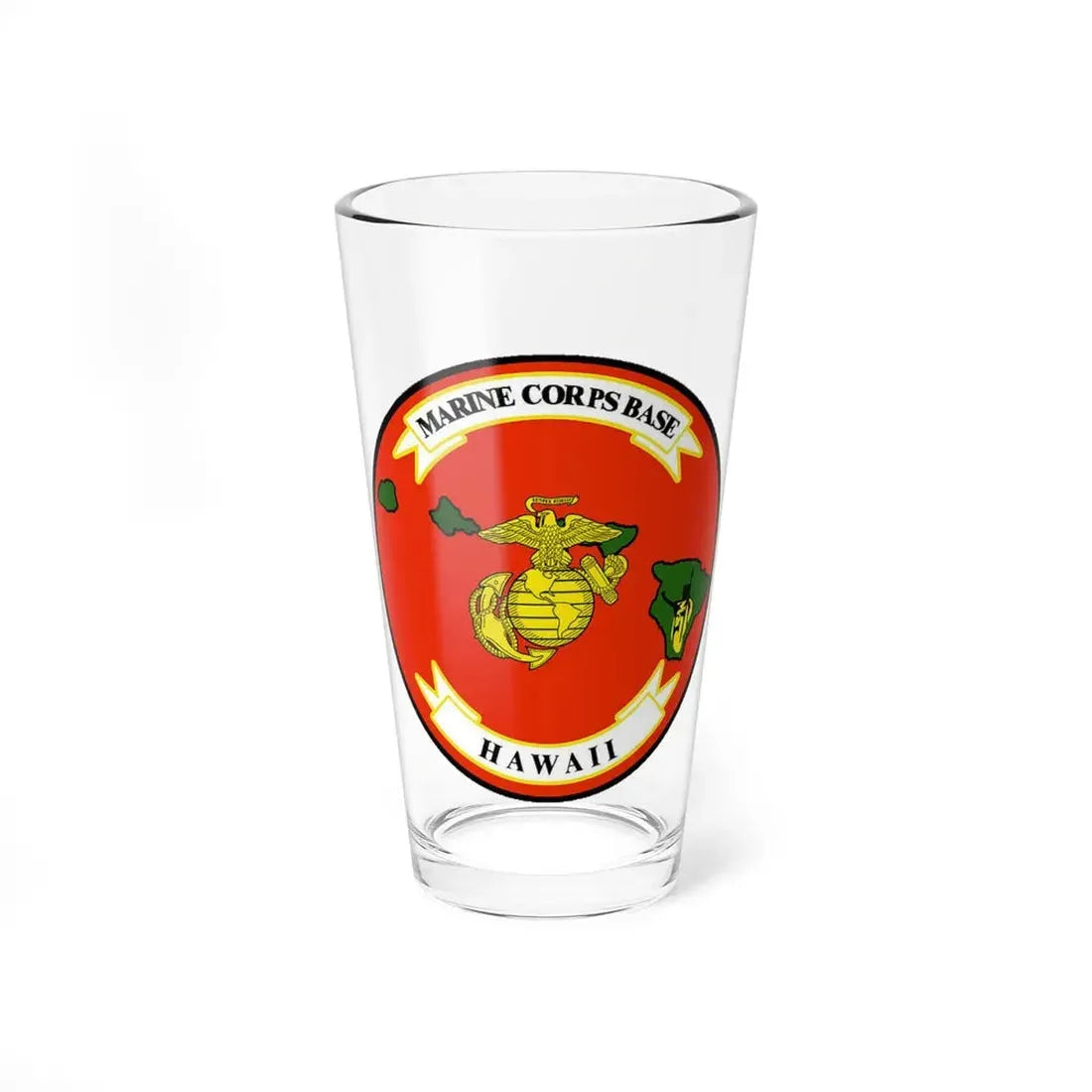 Marine Corps Base Hawaii (USMC) Pint Glass 16oz 16oz - Go Mug Yourself