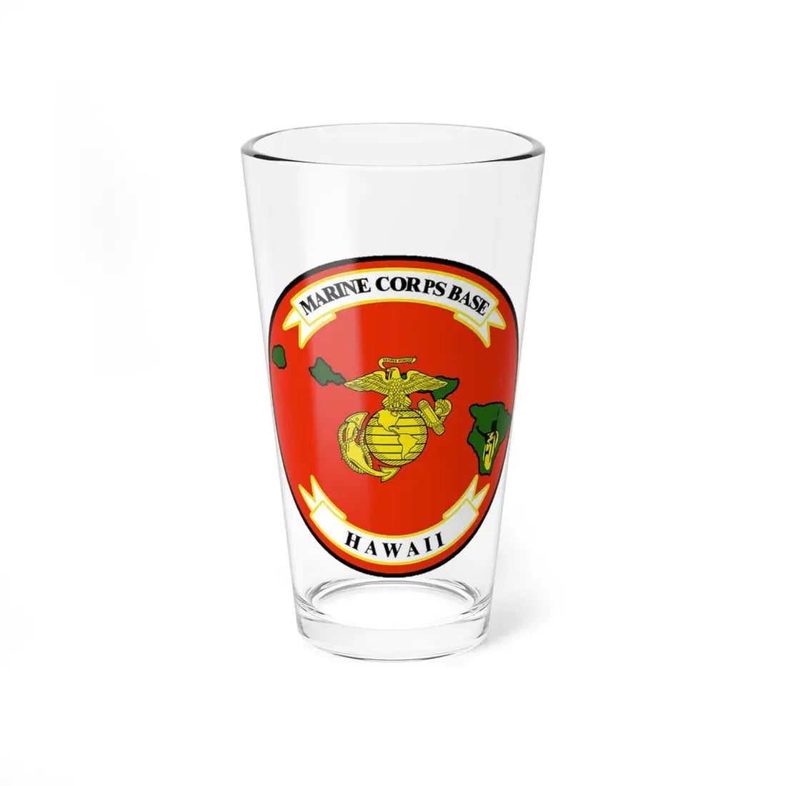 Marine Corps Base Hawaii (USMC) Pint Glass 16oz 16oz - Go Mug Yourself